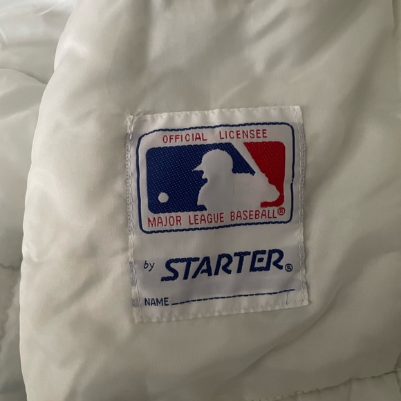 Yankees MLB 90s starter jacket hooded heavy hitter - Picture 6 of 7